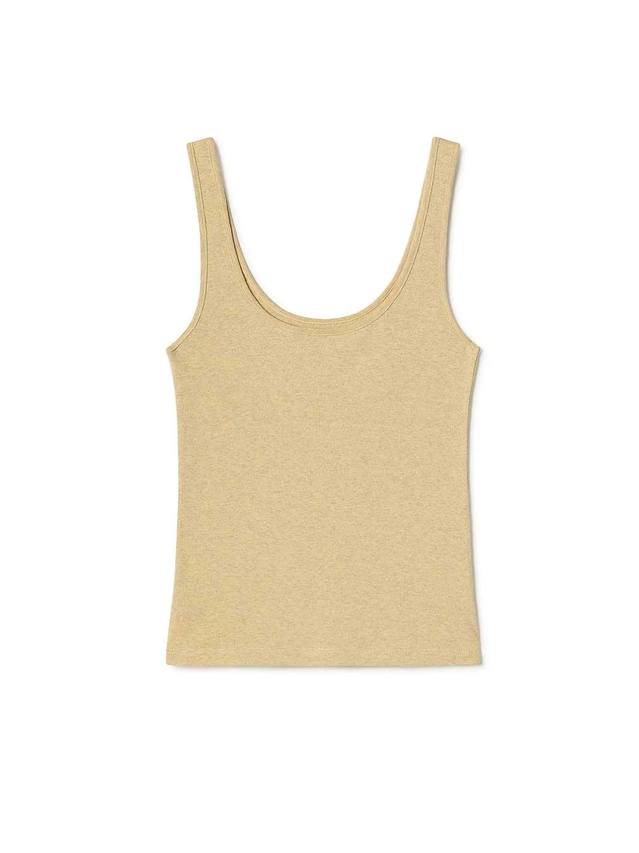 Clearance TWOTHIRDS Gerecycleerde Rib Tank — Geel Pastel