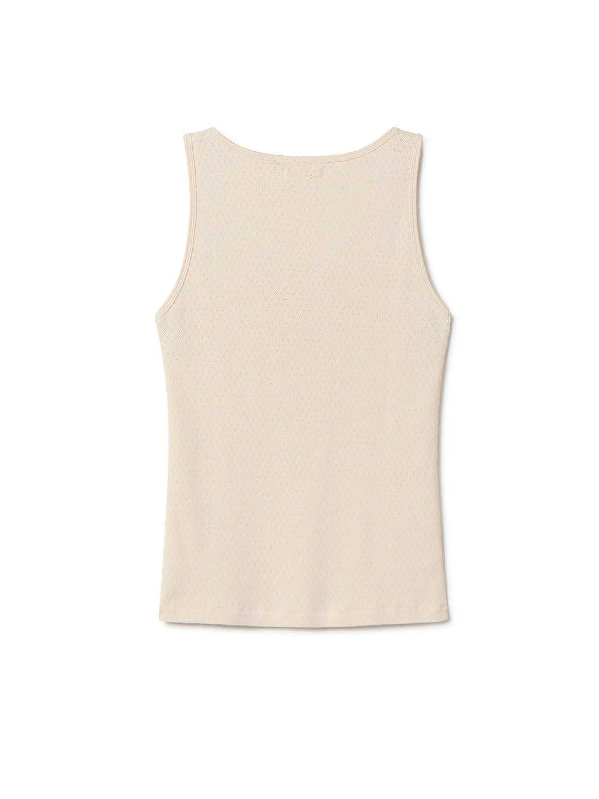 Online TWOTHIRDS Organische Pointelle Tanktop — Ecru